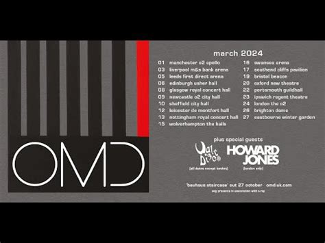 omd tour march 2024